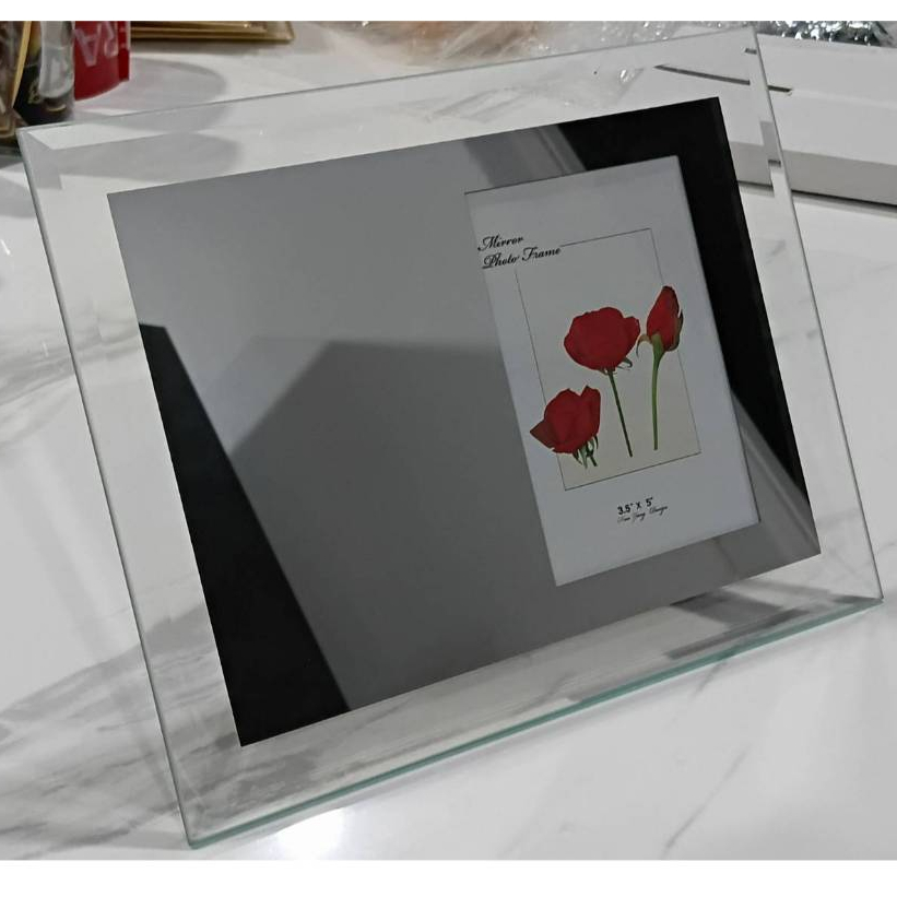 กรอบรูป กรอบรูปกระจก Picture Frame Glass Photo Frame ขนาด 7.2x9.5 นิ้ว