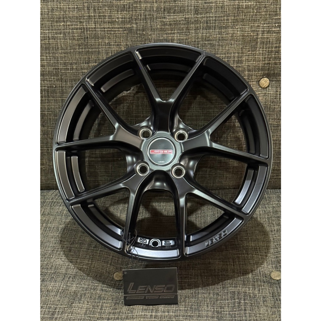 ล้อแม็กรถเก๋ง Lenso jager dyna เลนโซ่ ขอบ15 กว้าง6.5 ออฟ+38 สีดำด้าน ราคาต่อวง
