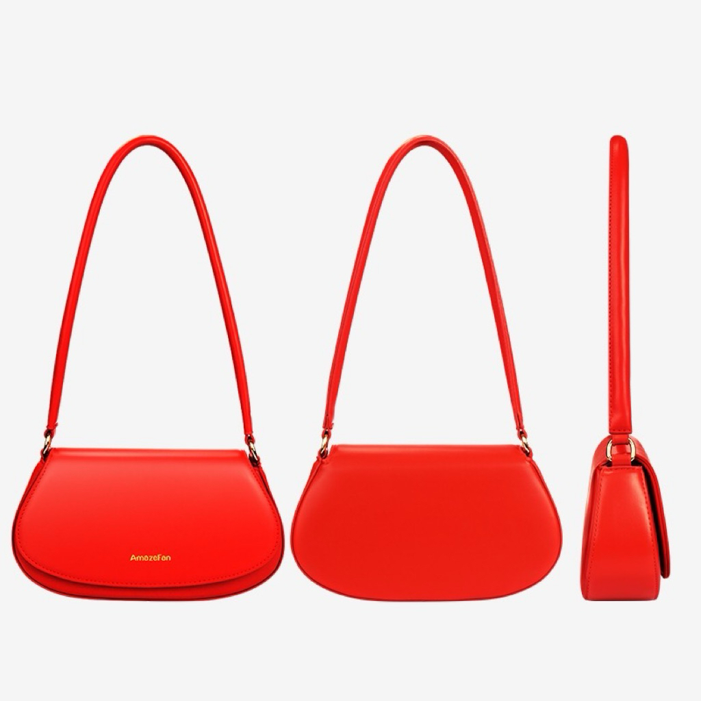 กระเป๋ามือสองสีแดง Amazefan