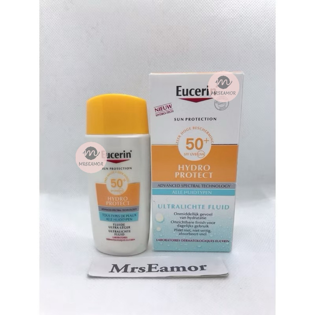 สูตรใหม่ Eucerin Sun Hydro Protect Ultra Light fluid SPF50+ 50 ml ยูเซอริน กันแดด