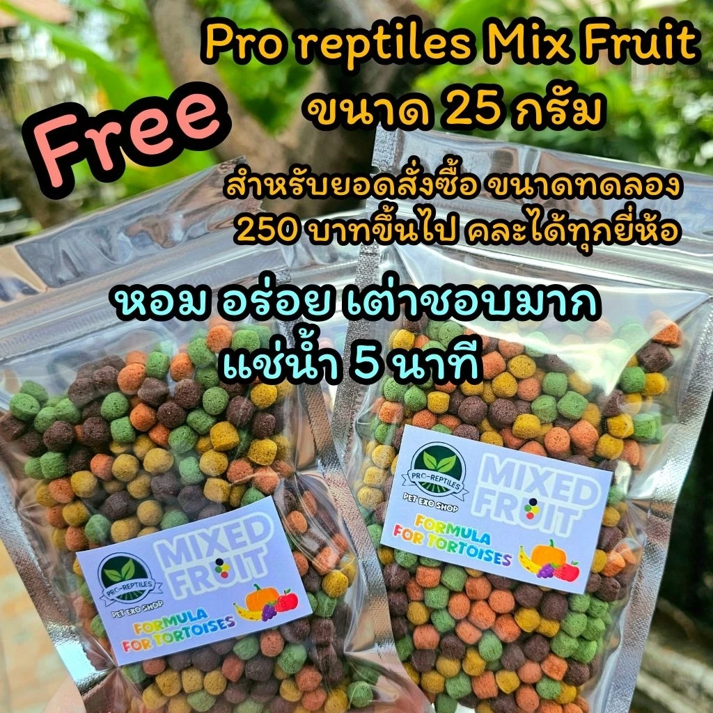 🐢อาหารเต่าบกล๊อตใหม่สุด ขนาดทดลอง50g./100g. 🐢 (มีของแถม)แพคใหม่ทุกออเดอร์พร้อมส่งทุกวันจ้า