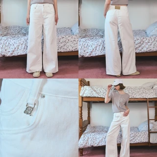 CHUUCHOP - (XS-4XL) Jacky Jeans กางเกงยีนส์ขากระบอกใหญ่ เก็บสัดส่วนได้ดี(CJ002)