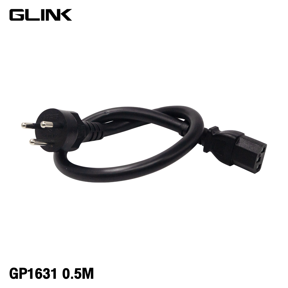 Glink GP1631 Cable AC Power 3x2.5 Sq.mm. 16A 3600W 250V วัสดุอย่างดี สายหนา มี มอก. 0.5M/1M/2M