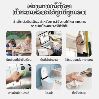 Alcohol Wipe ทิชชู่​เปียก​ผสมแอลกอฮอล์ ​75% 1ซอง80แผ่น พกพาสะดวก ทิชชูเปียกฆ่าเชื้อ