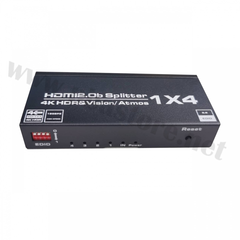 Active HDMI Splitter 1X4 V2.0b EDID MODE 4K@60Hz