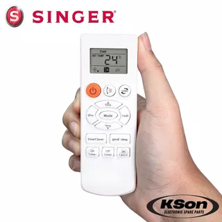 รีโมทแอร์ ซิงเกอร์ อะไหล่แอร์ SINGER Air Conditioner Remote Control รุ่น 08808A