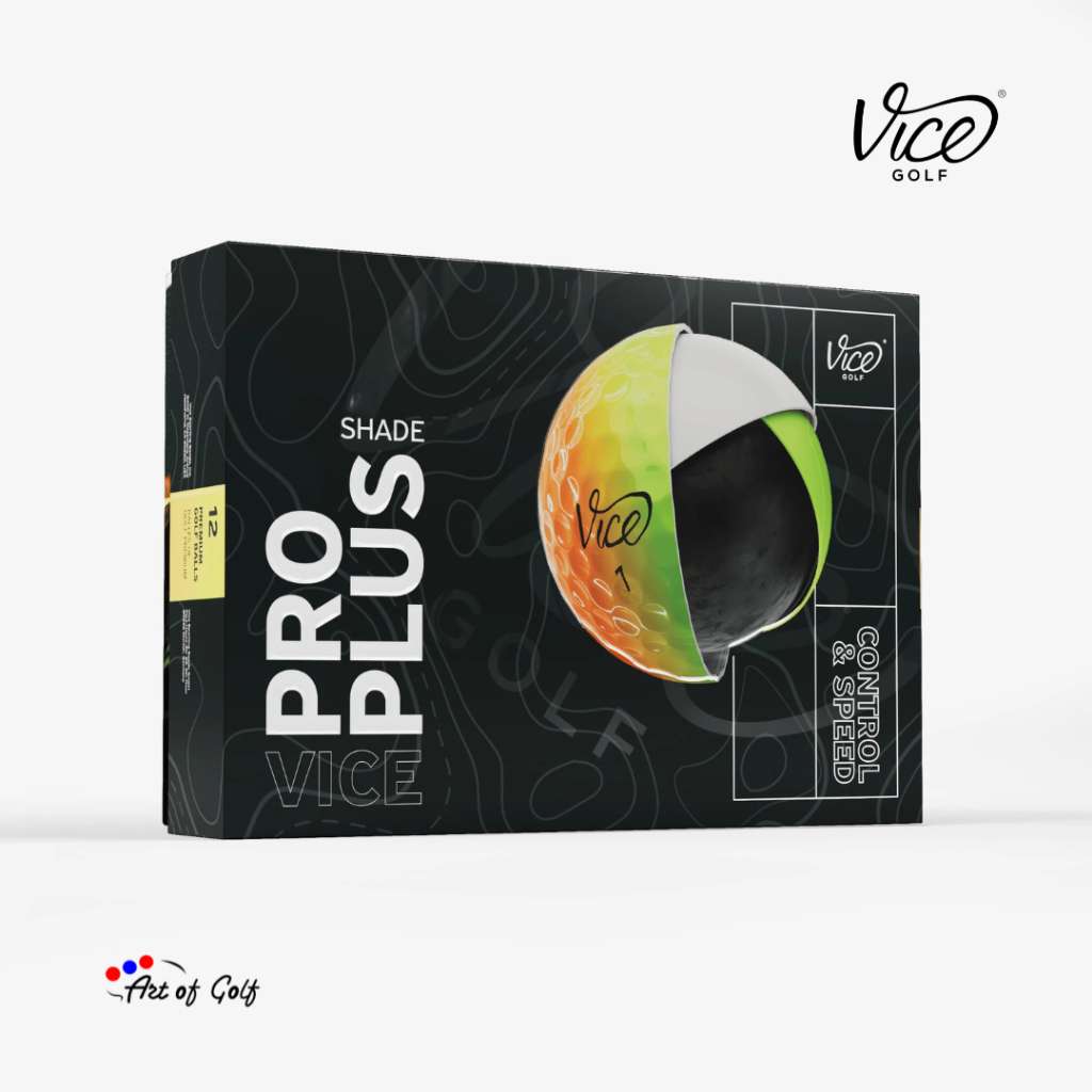 ลูกกอล์ฟ Vice Golf - รุ่น Pro Plus (Shade Orange Yellow)