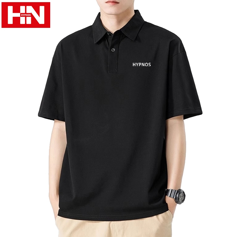 HYPNOS PoloShirt H 9001-HNS Collectionผ้าหนาทรงสวย ใส่ได้ทั้งชายหญิง ทรงหลวมสบาย รีดง่าย เสื้อยืดโปโลสีพื้น