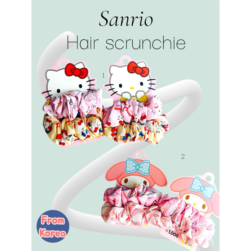 🎀🌟ลงของอีกรอบ [Sanrio] ยางรัดผม,hair scrunchie [📣ของใกล้จะหมดอีกแล้วนะค่ะ💕]