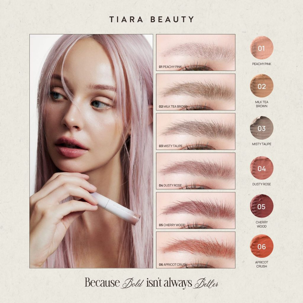 พร้อมส่ง TIARA BEAUTY TINTME Brow Mascara มาสคาร่าย้อมสีคิ้วน้องใหม่ล่าสุด TIARA BEAUTY TINTME Brow 