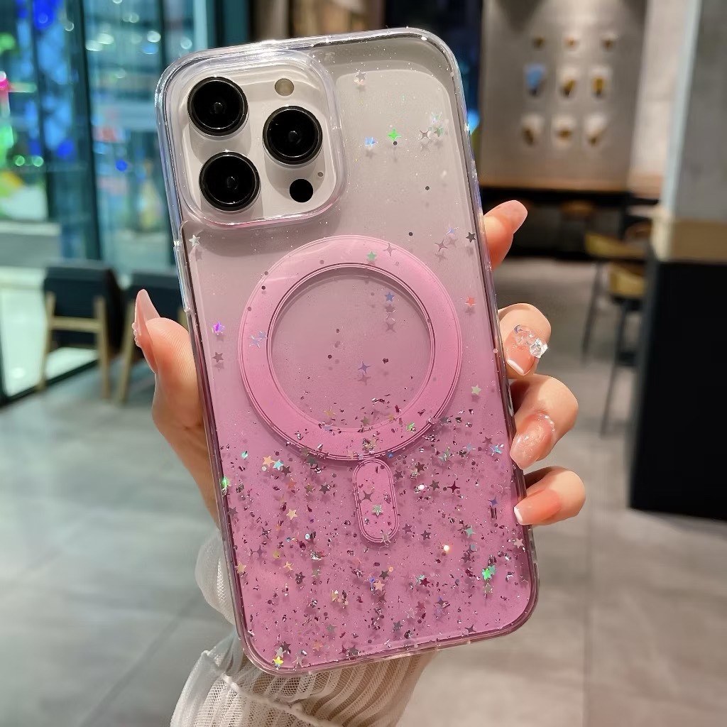 เคสกลิตเตอร์ ออมเบย์ แปะสติกเกอร์ เคลือบเนซิ่น pearl case ราคา ถูกที่สุด ดีลบีเคเค แกลเลอรีภาพที่ 4
