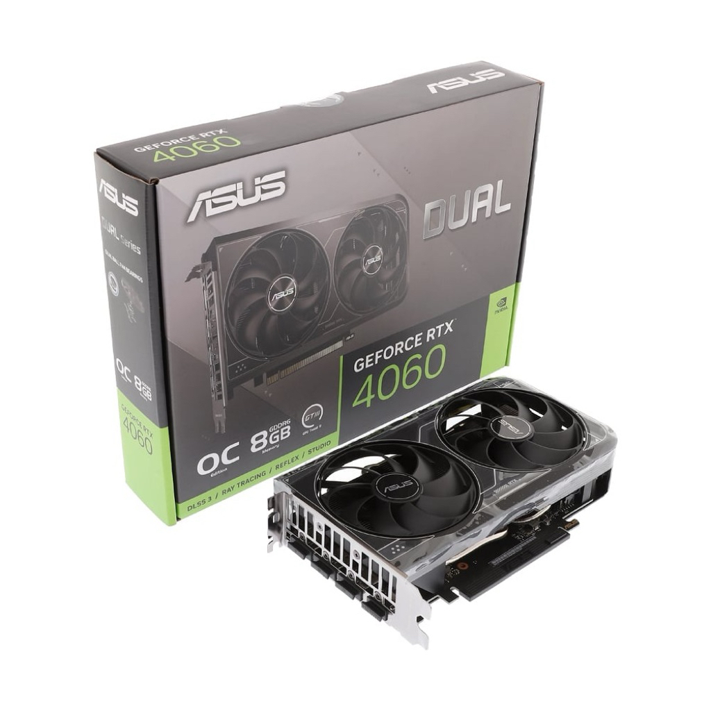 RTX4060/8GB ASUS DUAL O8G V2 (OC/D6) ประกัน advice 02 มีนาคม 2571
