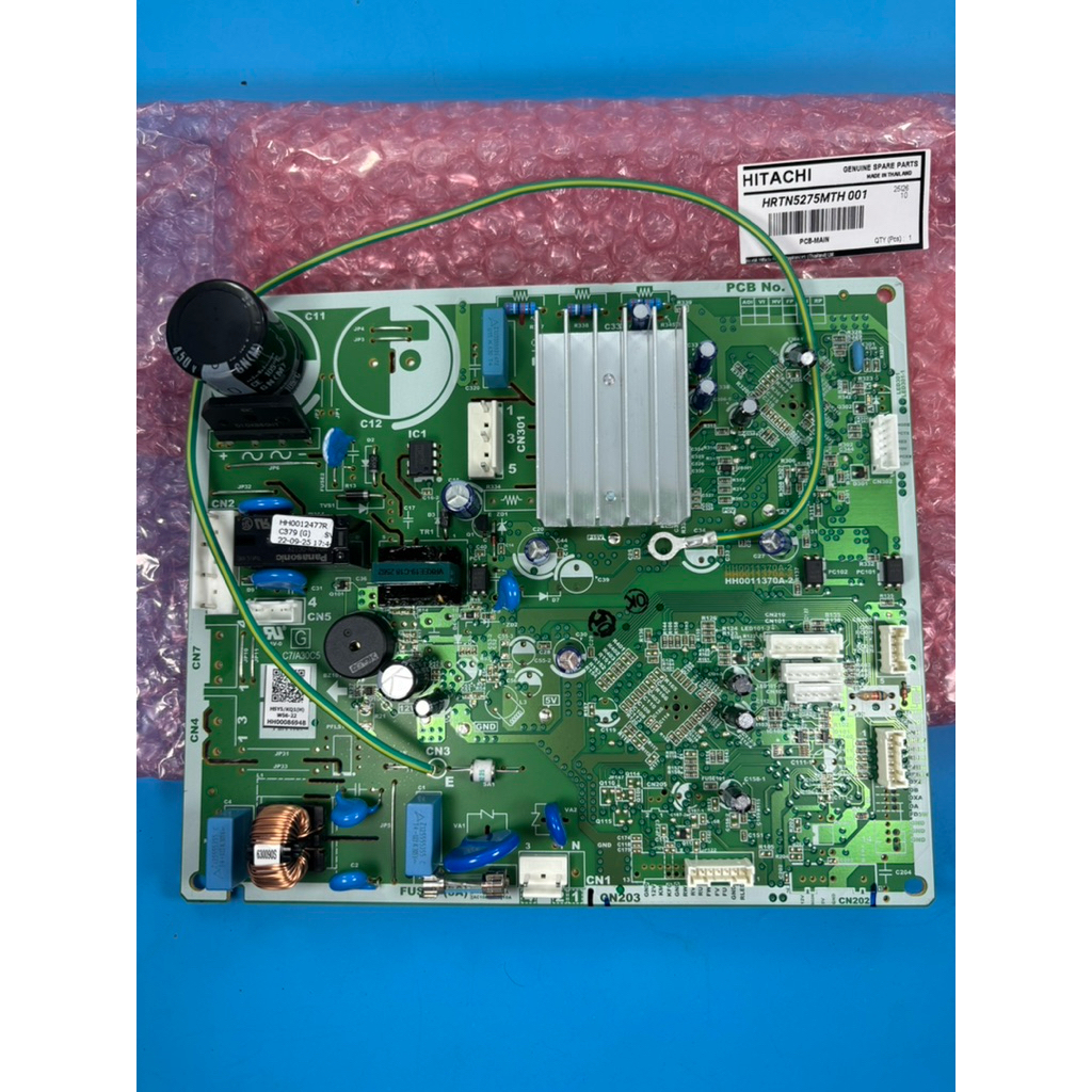 ST3812 HITACHI HRTN5275MTH*001 # AP-196 บอร์ดตู้เย็นฮิตาชิ แผงควบคุม ใช้กับรุ่น HRTN5275MPSVTH