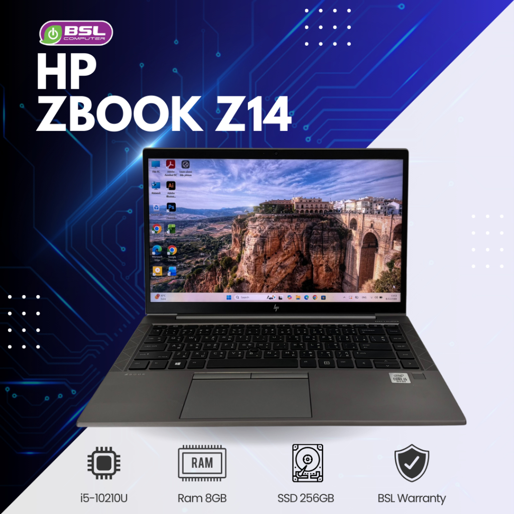 HP ZBook Firefly 14 G7 Mobile Workstation i5 gen 10 / 8GB / 256GB USED Laptop โน๊ตบุ๊คมือสอง