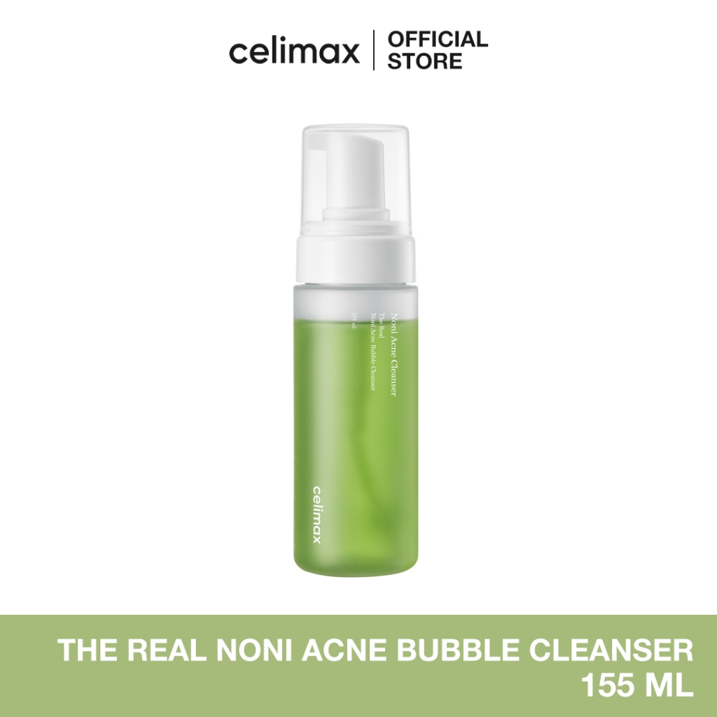 Celimax The Real Noni Acne Bubble Cleanser 155ml เซลลีแมกซ์ บับเบิ้ลคลีนเซอร์ ทำความสะอาดผิว