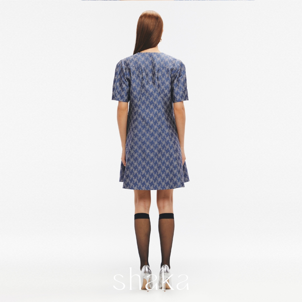 Shaka SS25 Full Moon Dress ชุดเดรส ทรงเอ โครงพอดีตัว ไม่เข้ารูป ชายกระโปรงบานเล็กน้อย DS-8250603 — صورة 4