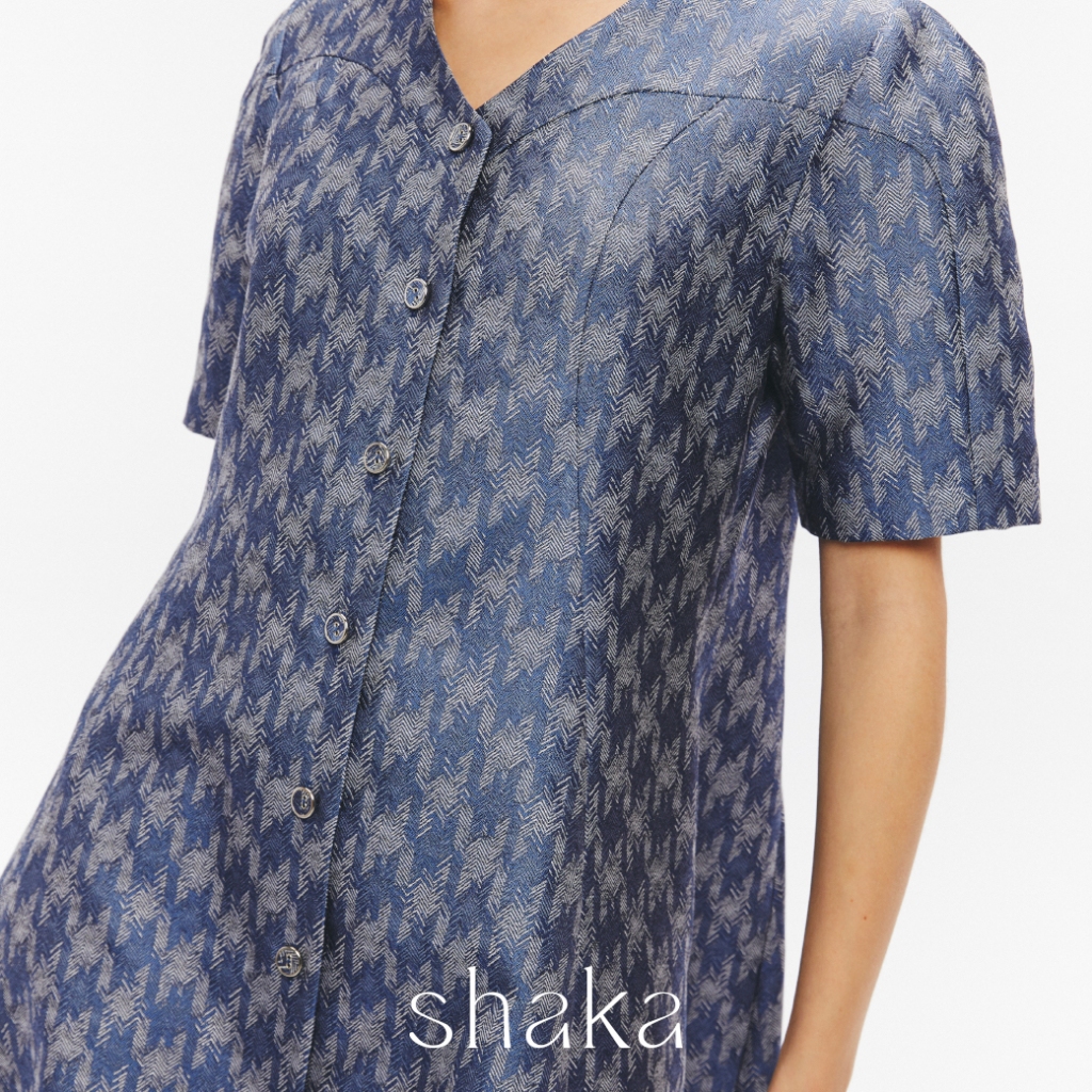 Shaka SS25 Full Moon Dress ชุดเดรส ทรงเอ โครงพอดีตัว ไม่เข้ารูป ชายกระโปรงบานเล็กน้อย DS-8250603 — صورة 3
