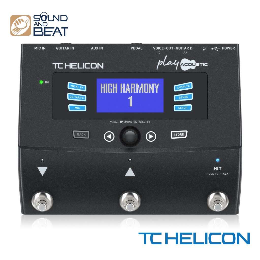 เอฟเฟกต์กีตาร์เสียงร้อง TC HELICON PLAY ACOUSTIC