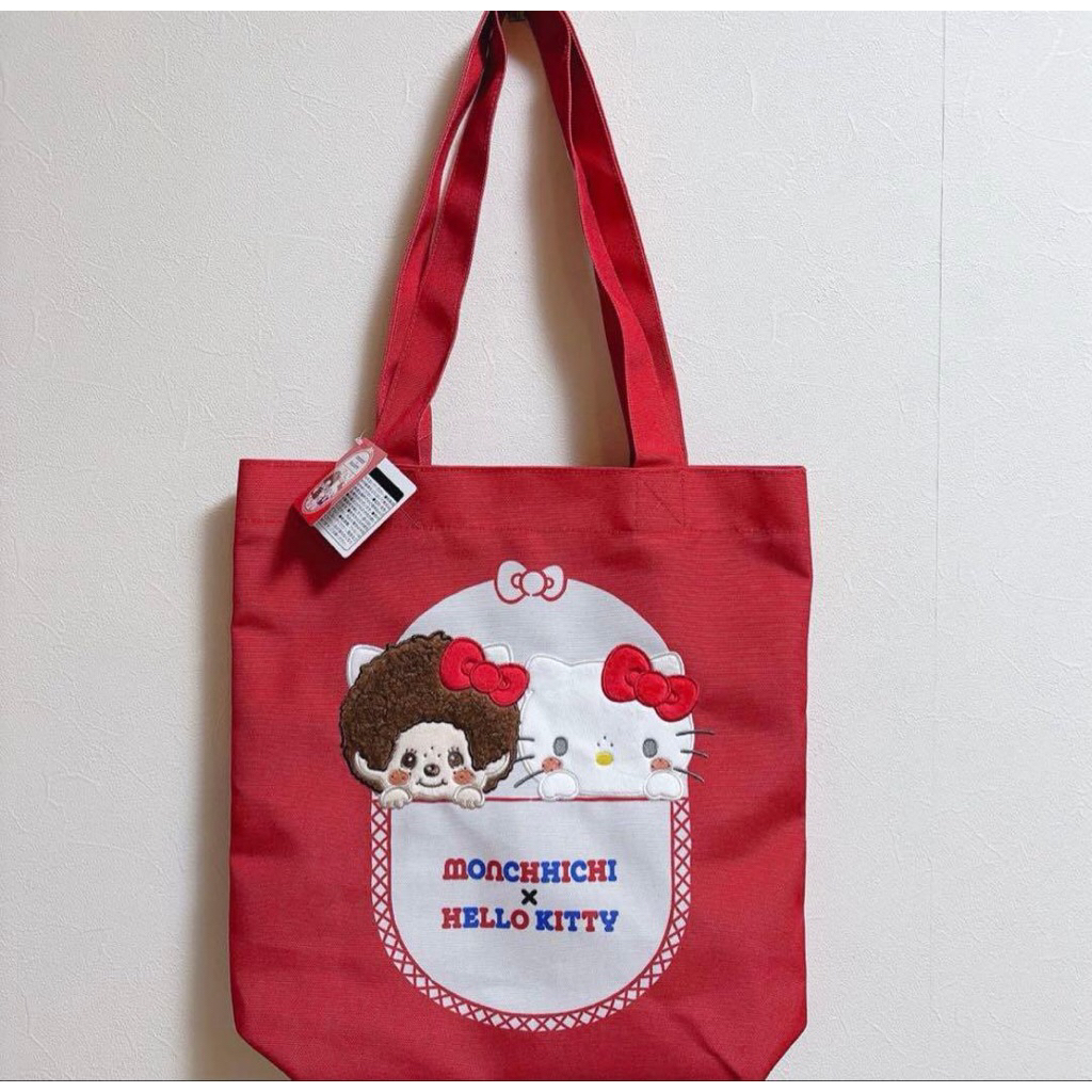 [พร้อมส่ง🇹🇭] กระเป๋า Monchhichi x Hello Kitty©️