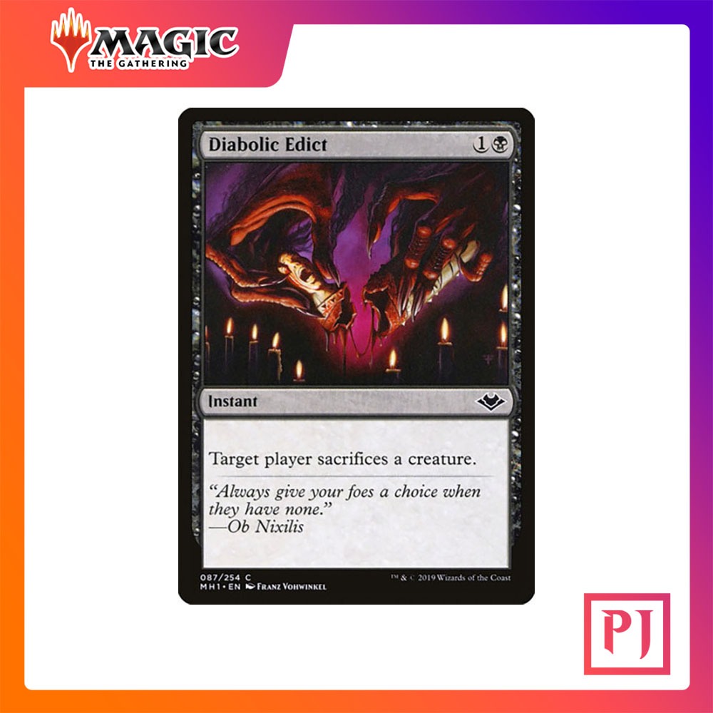 MTG Diabolic Edict MH1 BLACK COMMON NORMAL ENG