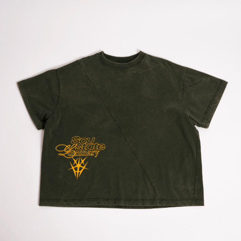 CBE GREY GREEN T-SHIRT 01 / เสื้อยืดแขนสั้น