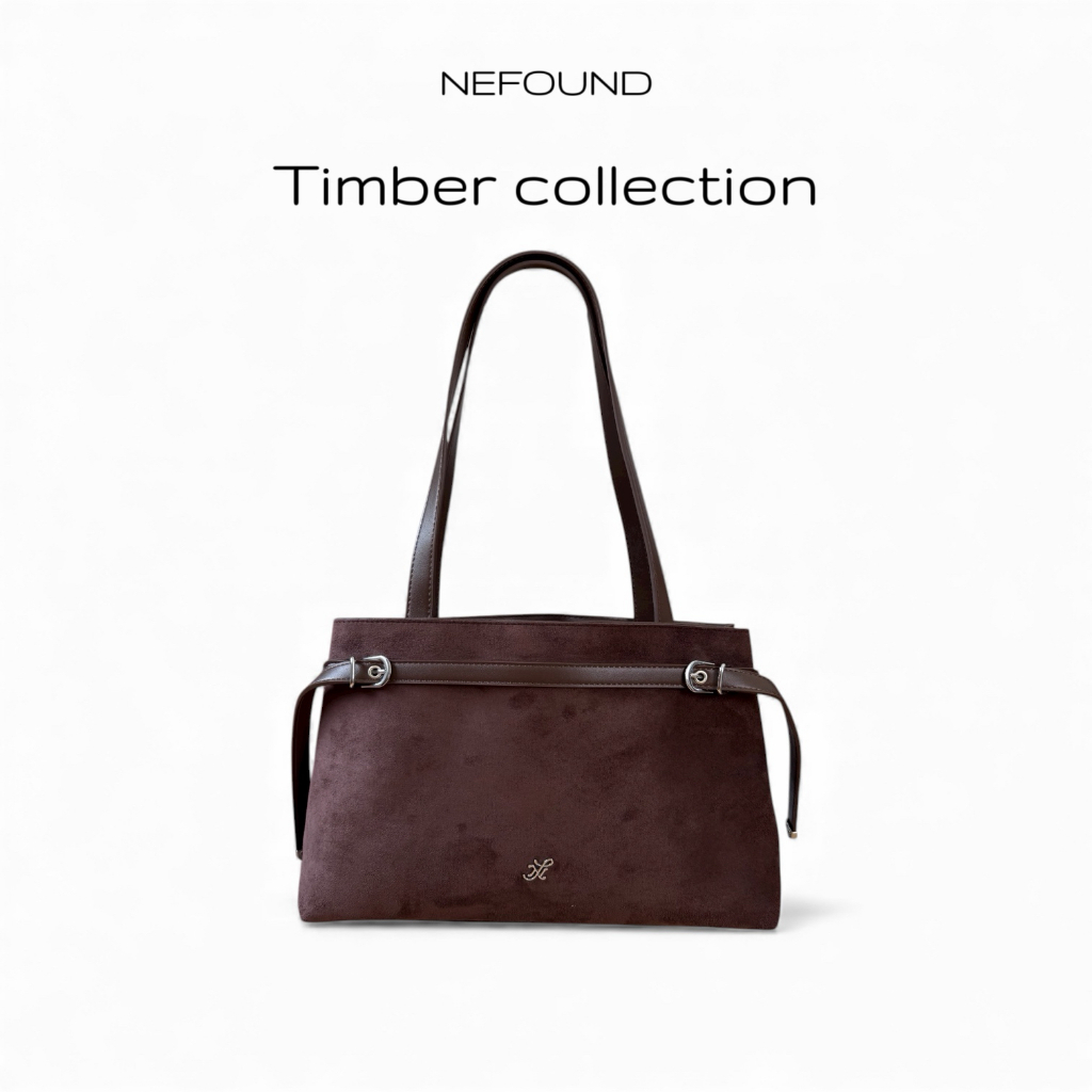 NF25027 NEFOUND กระเป๋า Tote bag รุ่น Timber หนังกลับ Premium 13.5 นิ้ว