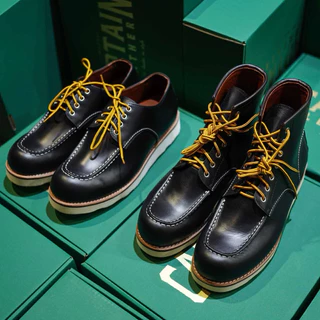 CAPTAIN LEATHER รองเท้าบูทหนังแท้ (5สี) รุ่น MOC TOE BOOTS