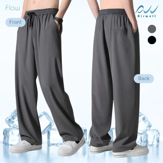 AIRWELL กางเกงติดแอร์ รุ่น FLOW ผ้าPolyester x Spandex กางเกงทรงกระบอก ผ้านุ่มลื่นใส่สบาย ใส่ได้ทั้งช-ญ