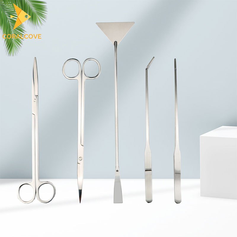 coralcoveshop ฟอเซป forceps อุปกรณ์จัดตู้ปลา ฟอร์เซป เสตนเลส แหนบ กรรไกร คีบใช้งานง่าย ทนทาน