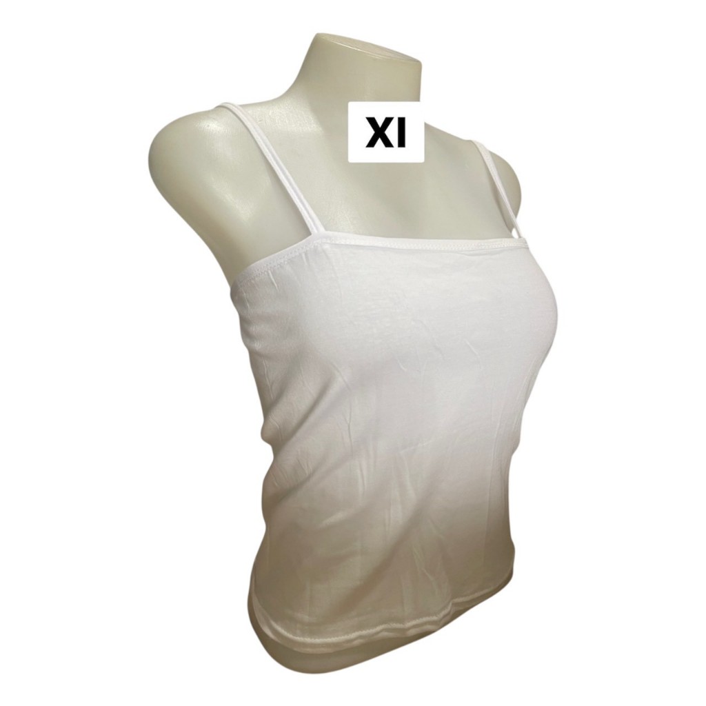 เสื้อเกาะอกมีสายบิ๊กไซส์XL เอวลอย (ผ้าคอตตอน) สาวอวบ​ ใส่สบายไม่ร้อน เนื้อผ้ายืดตามตัว