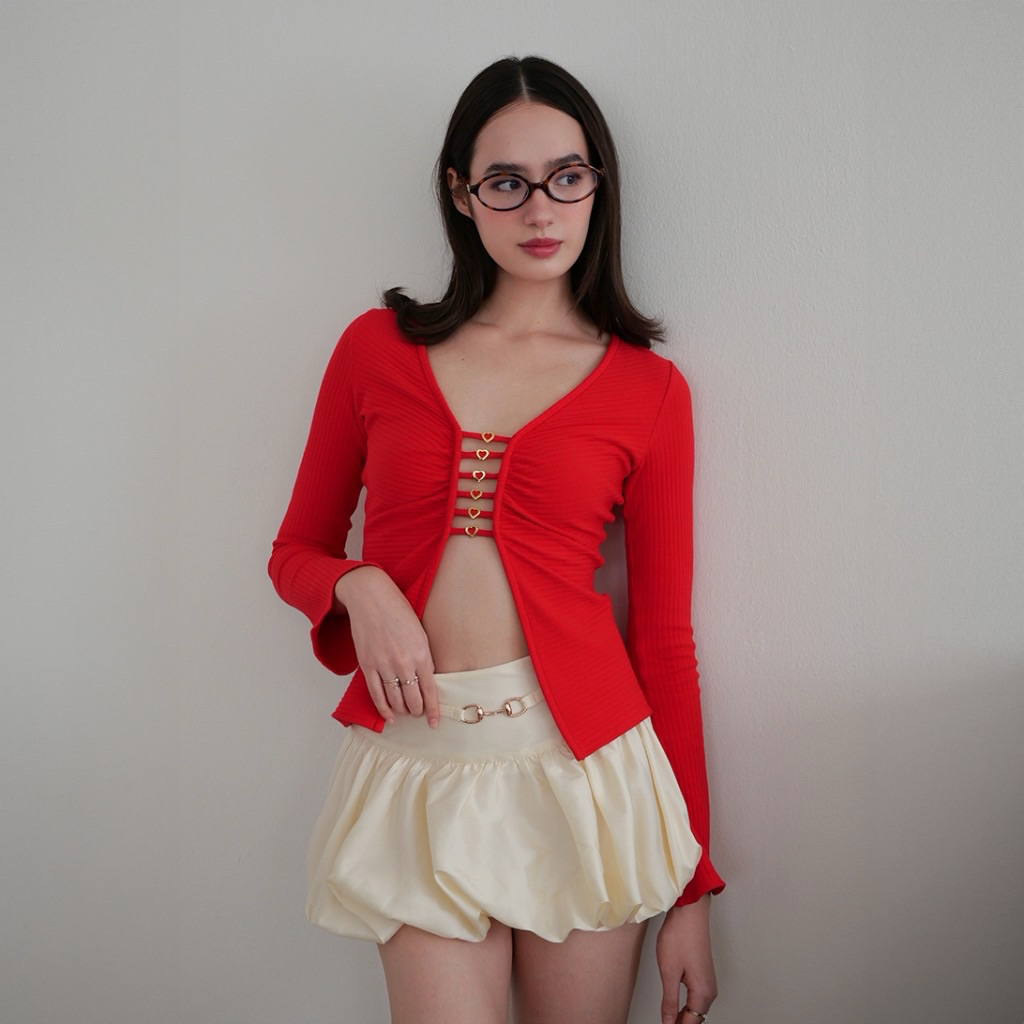 LUCA STUDIO Set เสื้อ + กระโปรงบอลลูน ชุดคริสมาส