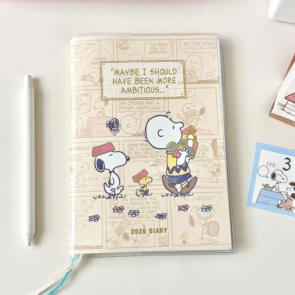 สมุดแพลนเนอร์2026สนูปปี้พร้อมส่งตรงปกจ้า