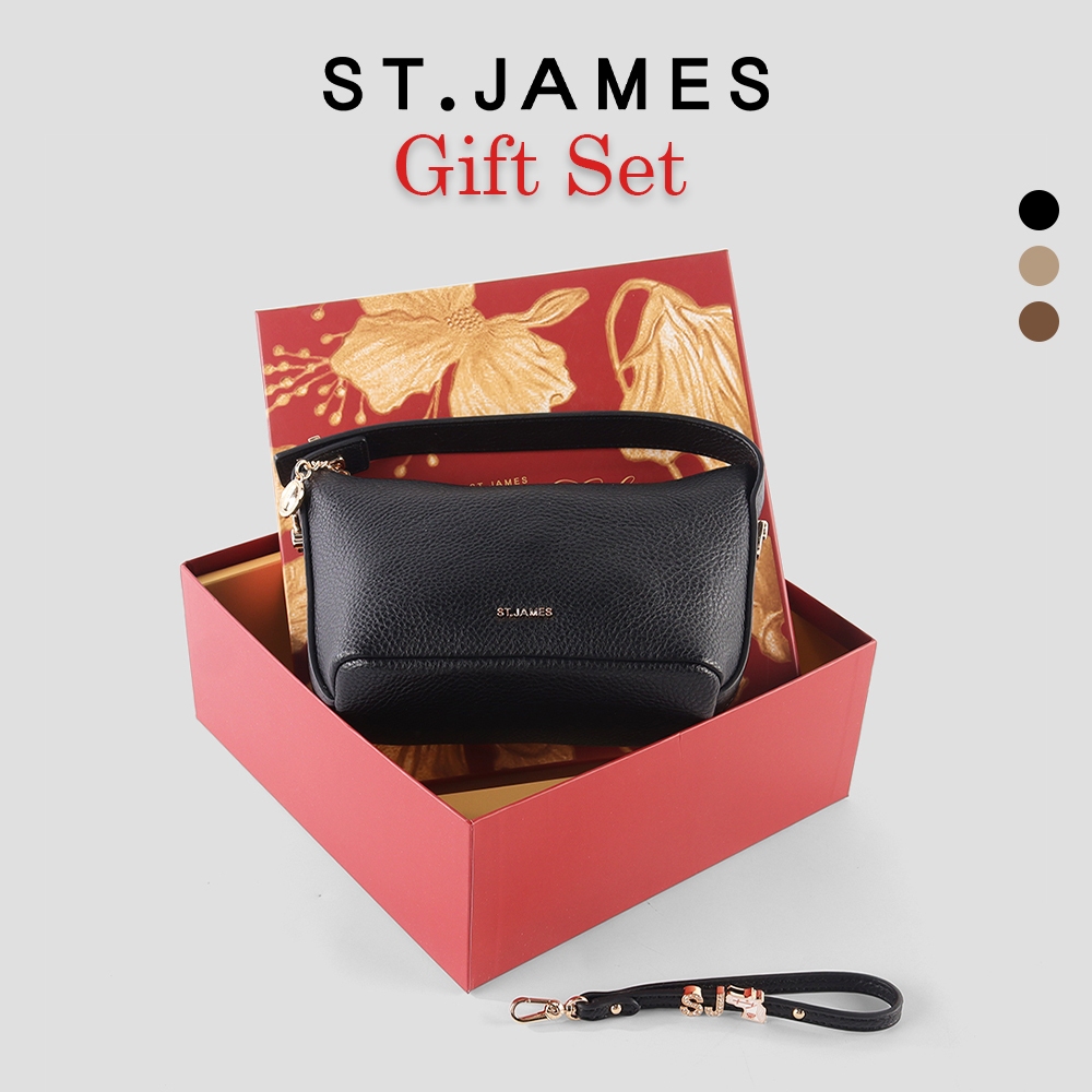 ST.JAMES กระเป๋าหนัง PU/Vegan GIFT SET รุ่น BLOSSOM LUCK (มี 3 สี) l กระเป๋าแฟชั่น ผู้หญิง