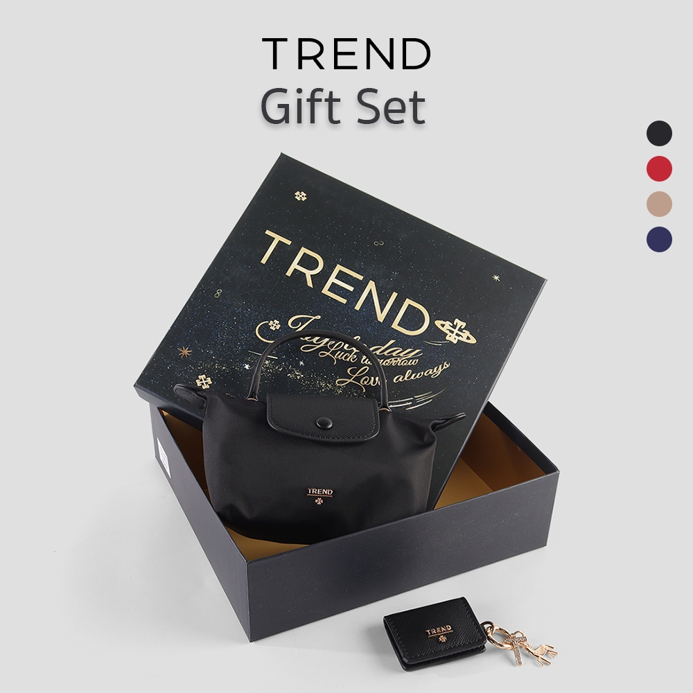 TREND กระเป๋าผ้า Fabric (Cloth) (F) GIFT SET รุ่น LUCKY CHARM (มี 4 สี) l กระเป๋าแฟชั่น ผู้หญิง