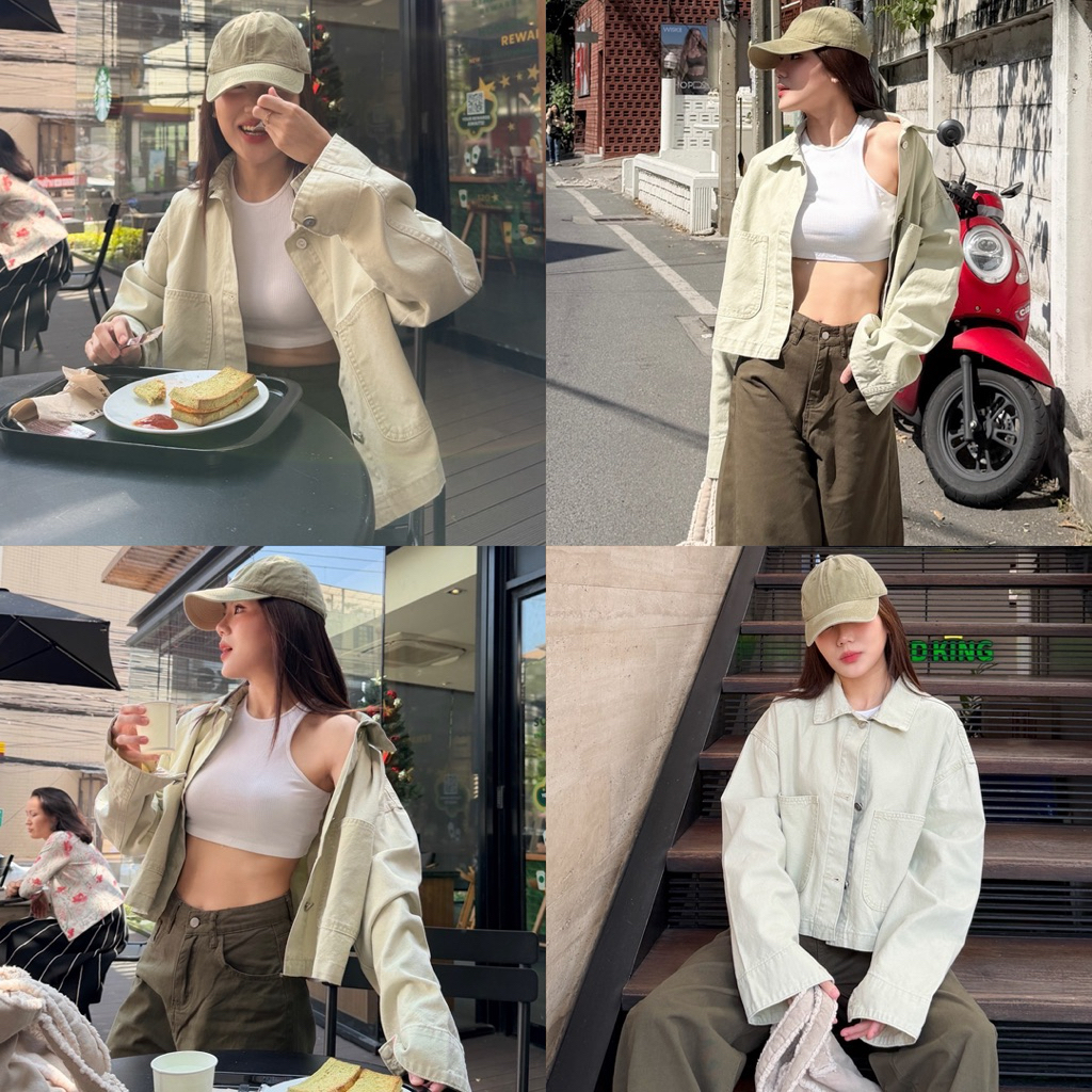 POCKET DENIM JECKET(พร้อมส่ง)