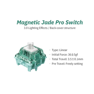 Gateron Jade Pro (10-11 ตัว) / Magnetic Switch / สวิตซ์คีย์บอร์ด HE / สวิตซ์แม่เหล็ก / Pre Lubed
