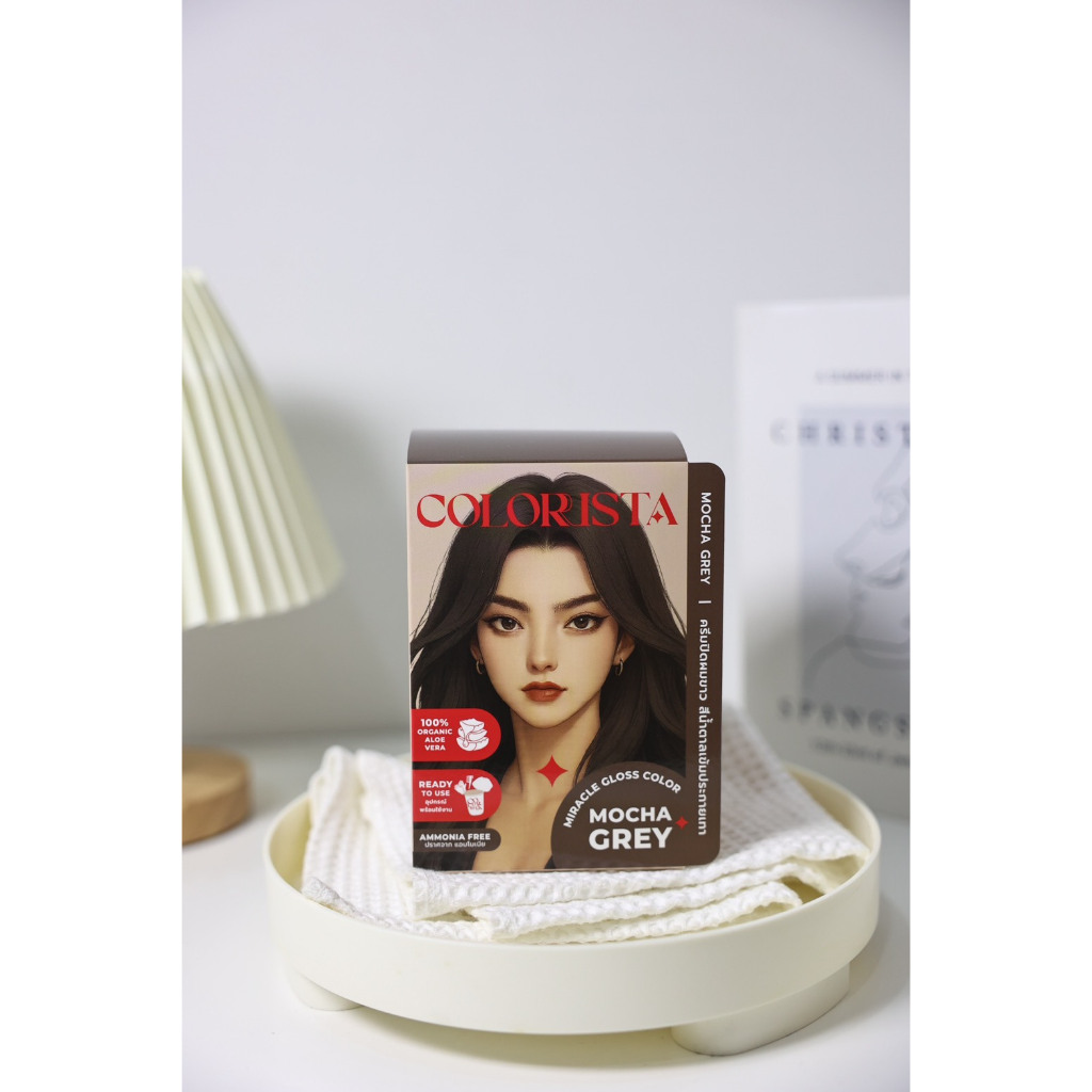 Miracle Gloss Color ครีมย้อมผมสีแฟชั่น ปิดผมขาว COLORISTA เคลือบสีผมให้เงาสวย ไม่มีแอมโมเนีย พร้อมอุปกรณ์ในกล่อง - รูปที่ 2