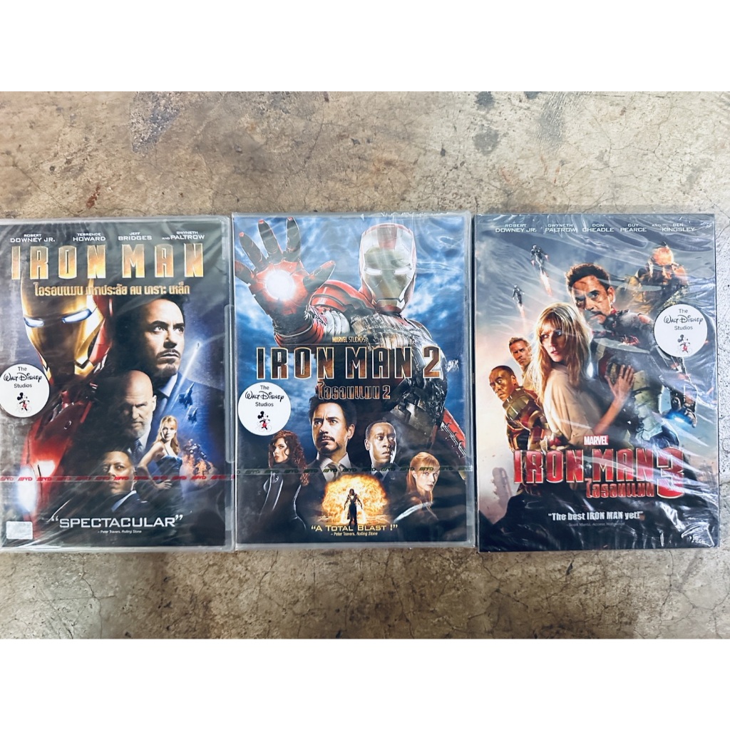 DVD จัดชุด 3 Disc : Iron Man (2008) + Iron Man 2 (2010) + Iron Man 3 (2013) " Robert Downey Jr. "