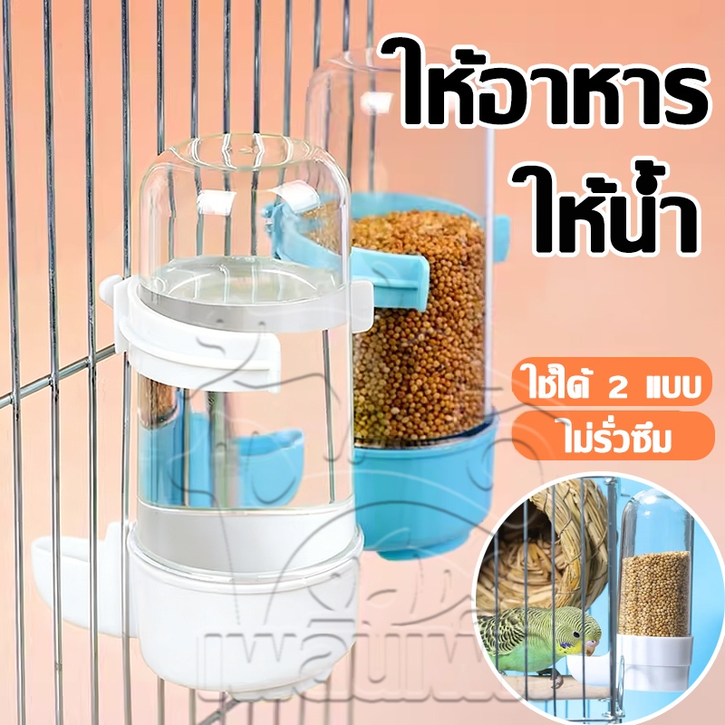 ที่ให้น้ำนก ที่ให้อาหารนก อุปกรณ์เลี้ยงนก หลอดให้น้ำ ที่ป้อนอาหารนก ขวดน้ำนกแก้ว เหมาะสำหรับนก นกแก้ว หงษ์หยก ฟอพัส