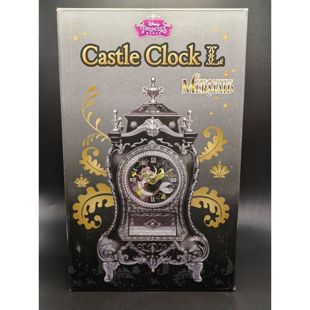 Clock and wall clock Ariel (THE LITTLE MERMAID) Castle Clock L Disney Princess มือ2