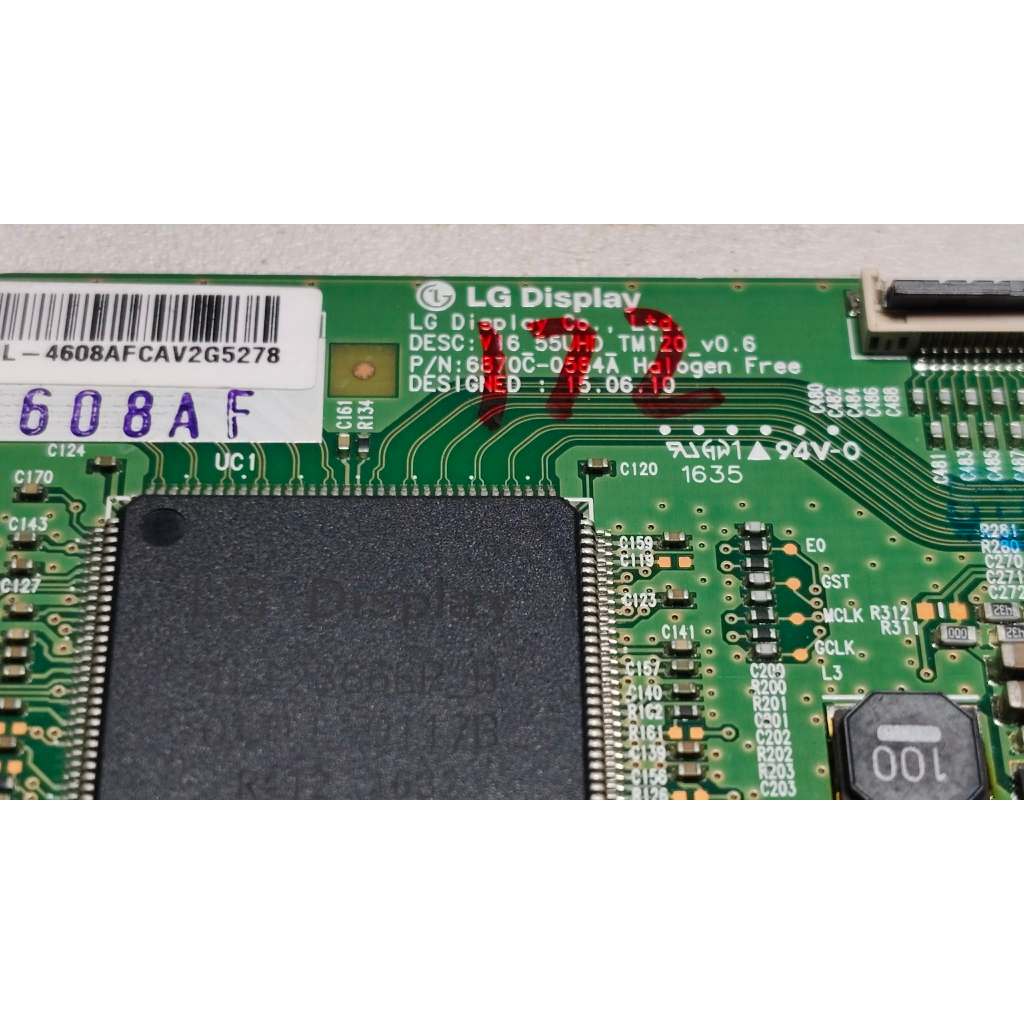 Logic Board 6870C-0584A T-CON LVDS บอร์ด6871L-4328B V16 55UHD TM120_v0.6สำหรับ49นิ้ว55นิ้ว55PFL5402 