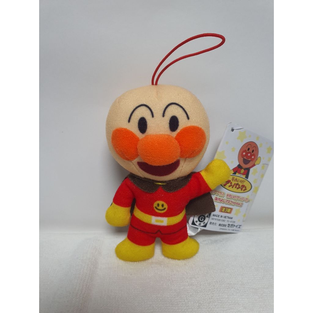 [พร้อมส่ง] Sega Plaza // พวงกุญแจ สายคล้องตุ๊กตาอันปังแมน Anpan man // ขนาด 12 cm.