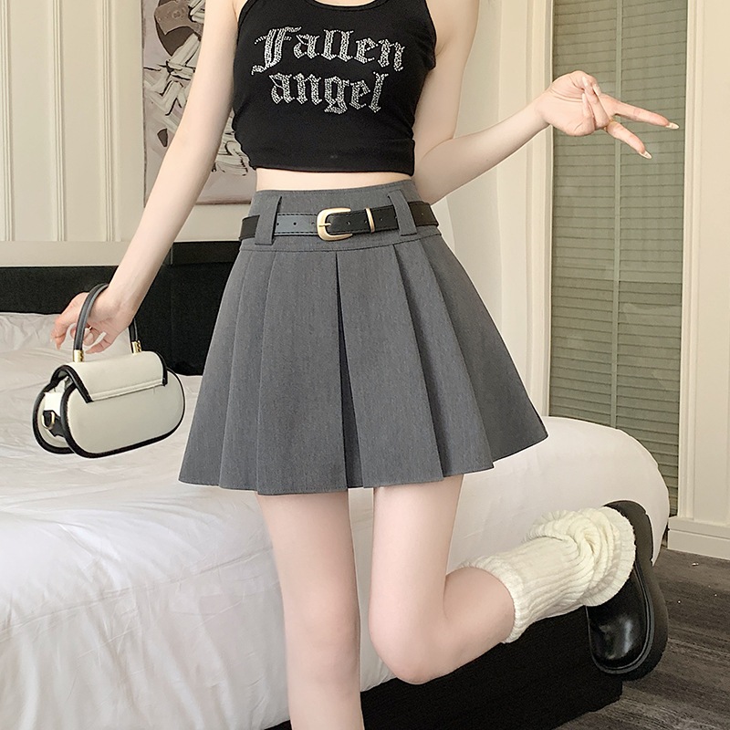 พลีสสั้น กระโปรงเทนนิส สไตล์y2k ที่เกาหลีฮิตตมากก น่ารักแต่งตัวง่าย มีซับในตัว เข็มขัดฟรี - รูปที่ 5