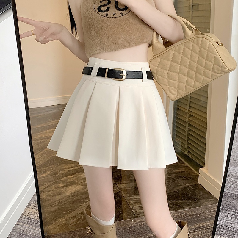 พลีสสั้น กระโปรงเทนนิส สไตล์y2k ที่เกาหลีฮิตตมากก น่ารักแต่งตัวง่าย มีซับในตัว เข็มขัดฟรี - รูปที่ 6