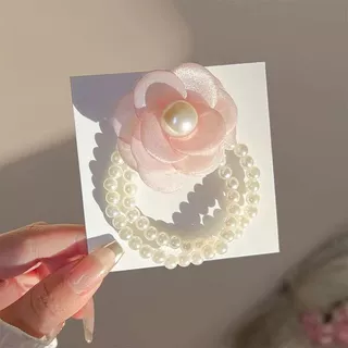 🌸🌸ยางรัดผมลายดอกไม้หนังยาง ยางมัดผมสำหรับผู้หญิงน่ารัก สุดคิ้ว สายฝอ y2k มีหลายสีให้เลือก