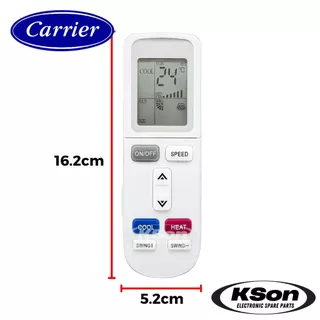 รีโมทแอร์ แคเรียร์ อะไหล่แอร์ Carrier Air Conditioner Remote Control รุ่น YKR-L/102E