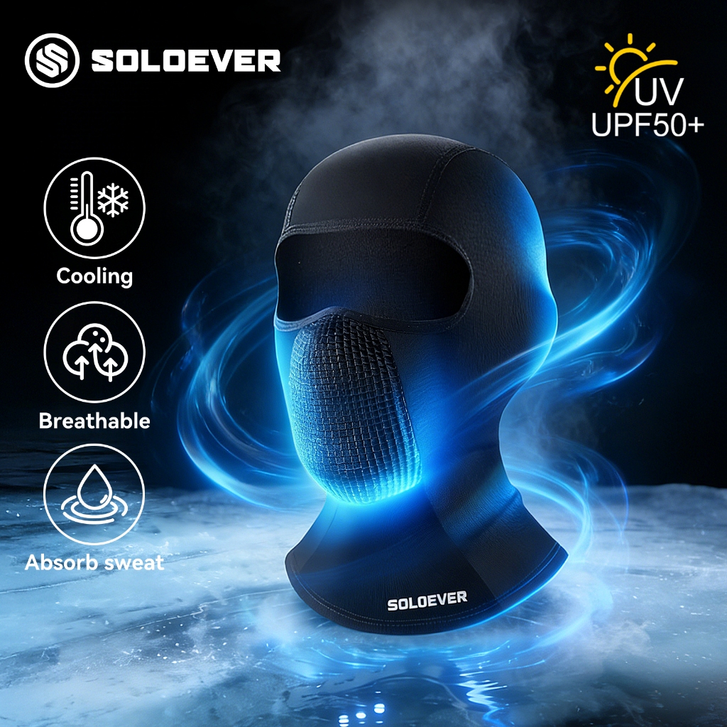 【TH】SOLOEVER Balaclava Face Mask สําหรับขี่รถจักรยานยนต์และขี่จักรยาน Biker Mask PM2.5โม่งระบายอากาศ
