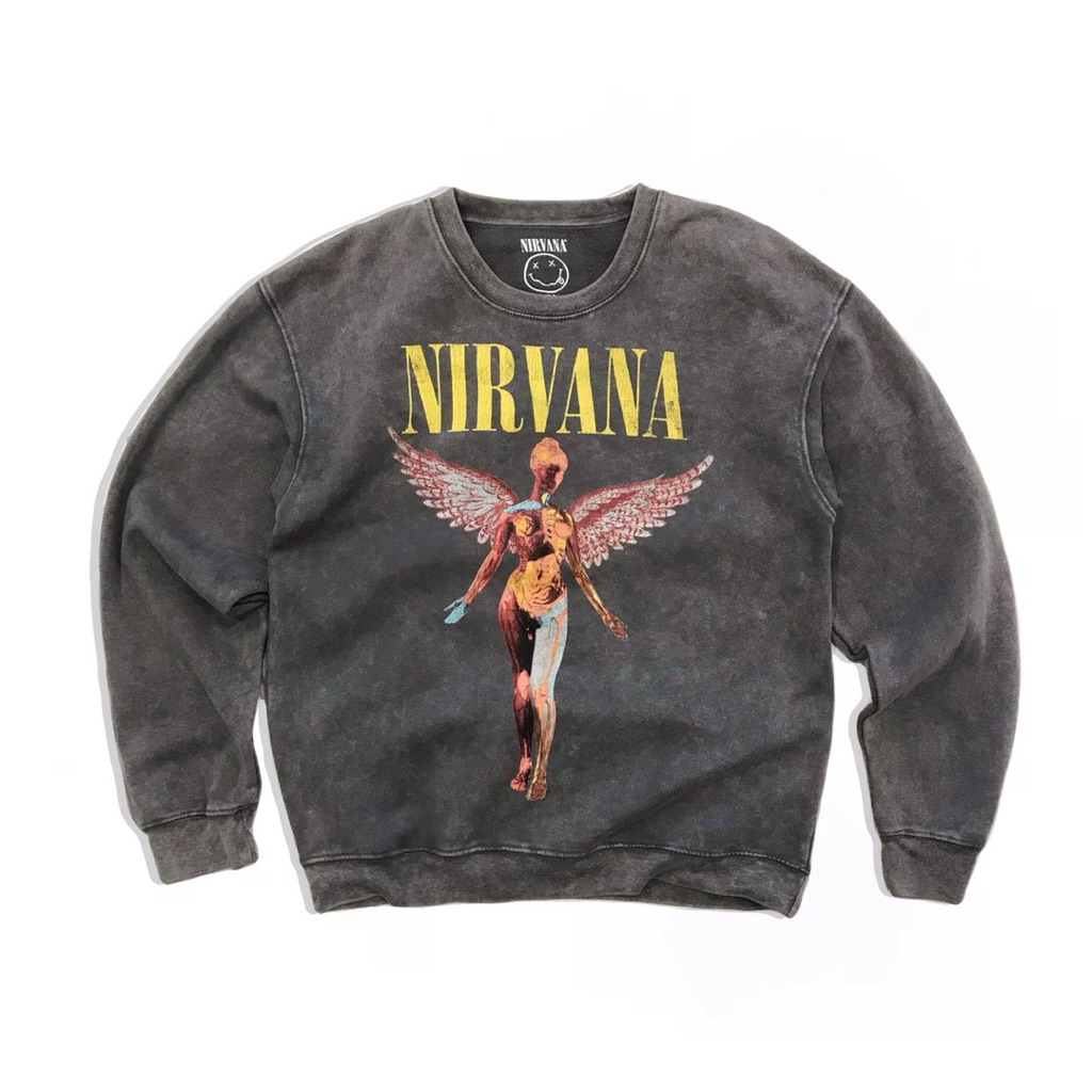 Nirvana Live'93 🔳เสื้อวง สเวตเตอร์ Nirvana งานofficial แท้ (Ts725)