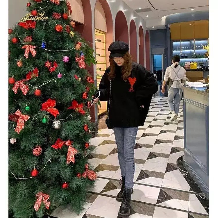 PP145 เสื้อไหมพรม am sweater คอกลม - รูปที่ 2