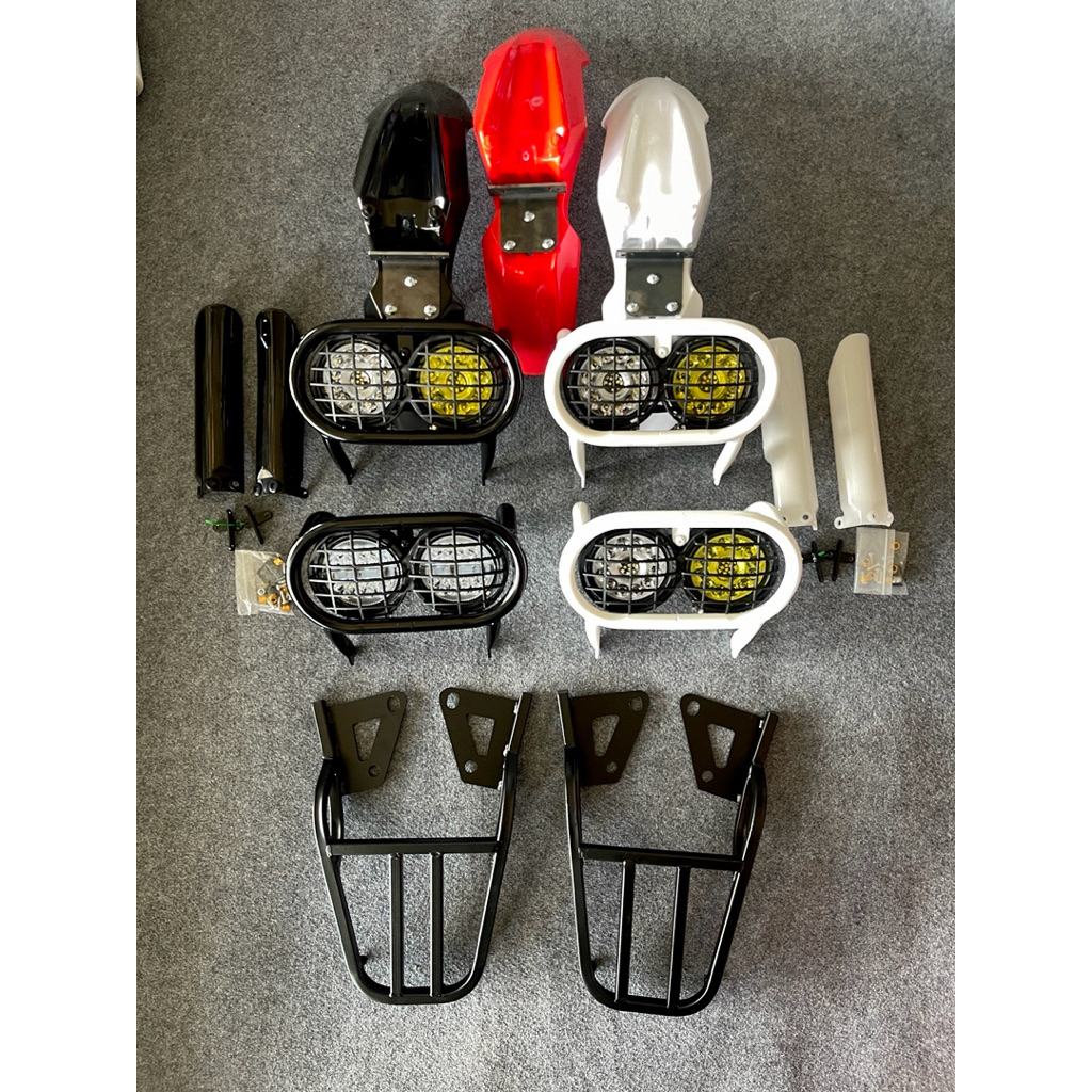 ชุดแปลงmsxไฟบาจาพร้อมบังโคลนหน้า+กาดโช้คหน้า